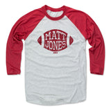 Mens Baseball T-Shirt Red / Ash
