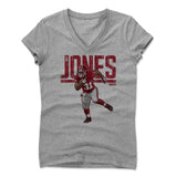 Womens Women's V-Neck Athletic Gray